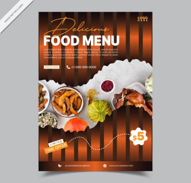 Lezzetli Yemek Menüsü Pilotu Tasarımı