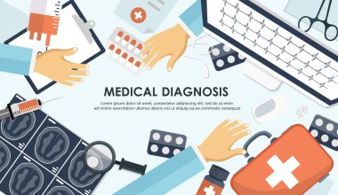 Terapi konsepti. Sağlık sigortası, sağlık sigortası, ilk yardım. Uluslararası sağlık koruma, sigorta. İlaç ve ameliyat. Aşı, tıbbi araştırma programı. Çevrimiçi sağlık kontrolü, tıbbi teşhis.