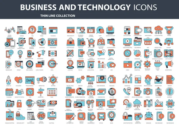 Establecer Iconos Vectoriales Con Elementos Para Conceptos Móviles Aplicaciones Web — Archivo Imágenes Vectoriales