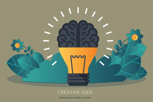 Zakelijke Ideeën Concept Brainstormen Ontwikkeling Platte Vectorillustratie — Stockvector