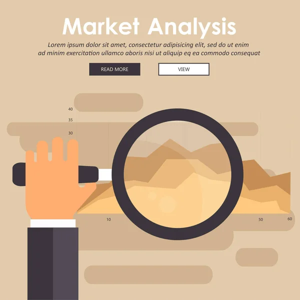 Market Analysis Stock Chart Logotype Currencies Trading Diagram Exchange Market — Stock Vector