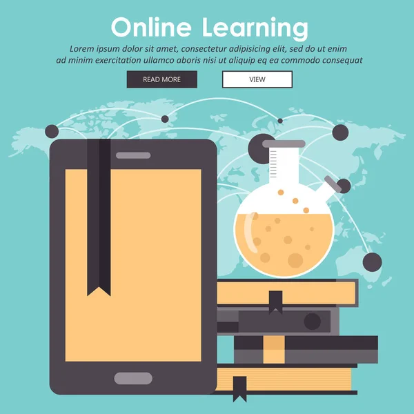 Educação Treinamento Tutorial Line Conceito Learning Laptop Com Vídeo Formação — Vetor de Stock