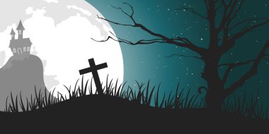 Mutlu Cadılar Bayramı posterleri. Düz vektör illüstrasyonu