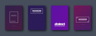 Broşür seti, yıllık rapor, el ilanı tasarım şablonları. İş sunumu, iş kağıdı, şirket belge kapağı ve şablon tasarımları için vektör illüstrasyonları