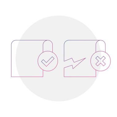 Profesyonel veri güvenlik simgesi. Doğrulanmış kalkan koruma sembolü. Güvenlik Vektörü karşılaştırması. Profesyonel güvenli sunucu bloğu. EPS 10.