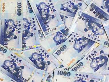 1000 Yeni Tayvan Doları 'nın Arkaplanı.
