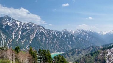Overlooking Tateyama ,Kurobe Dam and Kurobe Lake. The surrounding Kurobe Gorge is popular as well and is accessible by the Tateyama Kurobe Alpine Route.