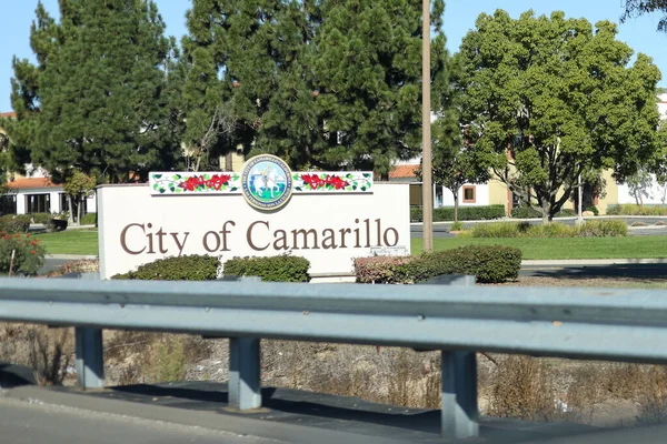 Camarillo, California, USA, November 13th, 2025 - Freeway Sign of 'City of Camarillo' on the 101 Freeway
