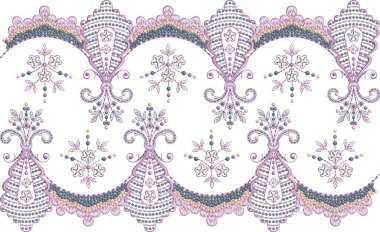 Detaylı yaprak desenleri içeren, hem çok renkli hem de tek renk varyasyonlarda bulunan orijinal çiçek işleme tasarımı. Dijital nakış, moda, tekstil ve el işi için mükemmel. Yüksek kaliteli EMB vektör dosyaları ile tasarlanmış, Dogar Art emb