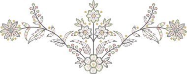 Güzel bir Barok Süslemesi Etnik tarz sınır tasarımı suluboya, trend, doku, klasik el çizimi, tropikal mughal sanat nakış nesneleri ile el yapımı sanat deseni 