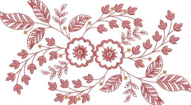 Güzel bir Barok Süslemesi Etnik tarz sınır tasarımı suluboya, trend, doku, klasik el çizimi, tropikal mughal sanat nakış desenleri ile el yapımı sanat deseni 