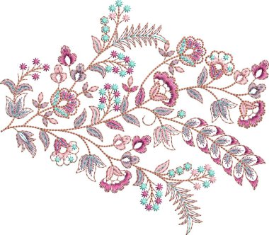 Güzel bir Barok Süslemesi Etnik tarz sınır tasarımı suluboya, trend, doku, klasik el çizimi, tropikal mughal sanat nakış desenleri ile el yapımı sanat deseni 