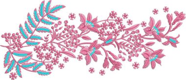 Güzel bir Barok Süslemesi Etnik tarz sınır tasarımı suluboya, trend, doku, klasik el çizimi, tropikal mughal sanat nakış desenleri ile el yapımı sanat deseni 