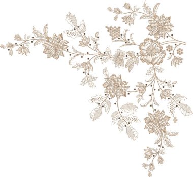 Güzel çiçeklerle nakışlı, pürüzsüz desen. Koyu arkaplanda el yapımı çiçek süsü. Moda ürünleri için nakış. Zarif döşeme tasarımı, baskı kumaşı ya da kağıt ve daha fazlası için en iyisi.