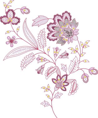 Güzel bir Barok Süslemesi Etnik tarzı sınır tasarımı suluboya, trend, doku, klasik el çizimi, Tropikal DogaR sanatı