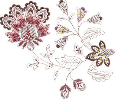 Güzel bir Barok Süslemesi Etnik tarzı sınır tasarımı suluboya, trend, doku, klasik el çizimi, Tropikal DogaR sanatı