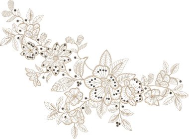 Güzel bir Barok Süslemesi Etnik sınır tasarımı el yapımı suluboya, trend, doku, klasik el çizimi, tropikal mugha sanat çiçek desenleri