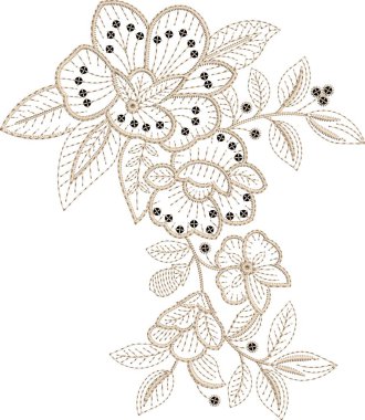 Güzel bir Barok Süslemesi Etnik sınır tasarımı el yapımı suluboya, trend, doku, klasik el çizimi, tropikal mugha sanat çiçek desenleri