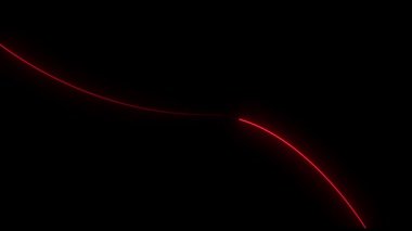 abstract red color wave on black background.