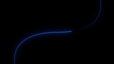 abstract background of a blue light on a black background