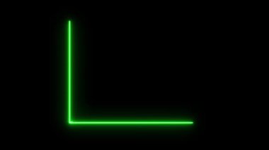 letter l in neon style