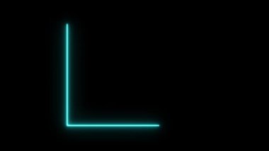 neon sign. blue light.