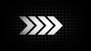 Siyah ve beyaz okun vektör simgesi.