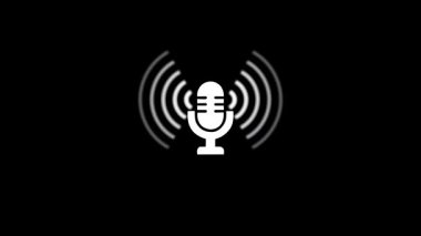 Ses simgesi. ses dalgası vektör simgesi