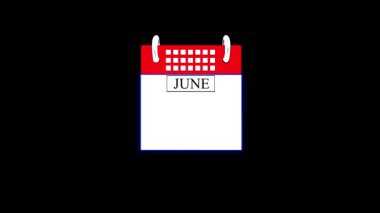 2 Temmuz 'lu takvim. Haziran' da randevu konsepti. tarih konsepti.