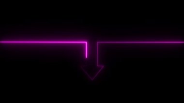 soyut neon parlayan ok arkaplanı.