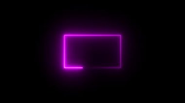 Neon ışıklı pankart. soyut arkaplan