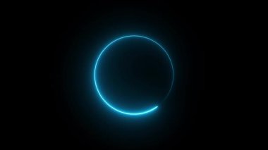 3 boyutlu illüstrasyon, parlak neon çizgiler ve noktalarla soyut arkaplan