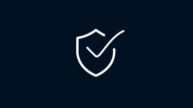 Kalkan simgesinin vektör illüstrasyonu