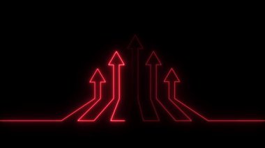 kırmızı ve siyah çizgi aşağı ok.