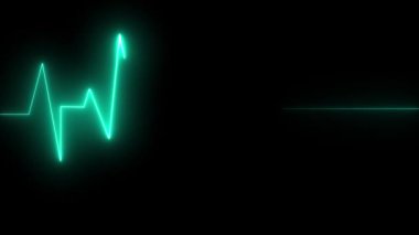 Parlak çizgileri olan kalp şeklinde. tıbbi ve sağlık konsepti.