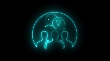 Neon tarzı parlayan insan beyni ve kalbi