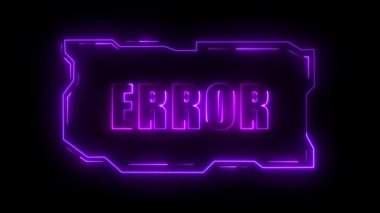 neon işareti ile hata.