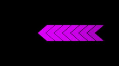 Neon biçiminde ok simgesi