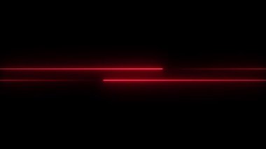 Kırmızı ışık etkisi. Siyah arkaplanda yatay çizgiler.