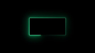 Siyah arkaplanda parlayan yeşil kareler