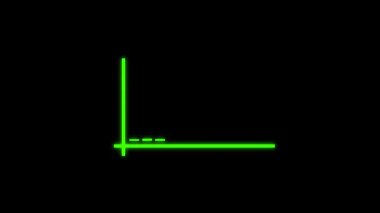 Siyah arkaplanda yeşil neon ok simgesi izole edildi. Navigasyon ok başı sembolü. işaret simgesi. vektör illüstrasyonu
