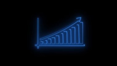 Grafikli neon ok. 3d oluşturma.