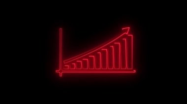 Koyu arkaplanda siyah renkli bir okun 3 boyutlu canlandırması