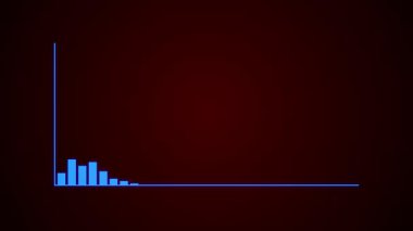 Kırmızı çizgiler ve noktalarla soyut arkaplan