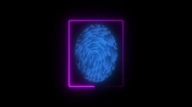 Parmak izi ve çizgilerle soyut bir arkaplan. 3d illüstrasyon.