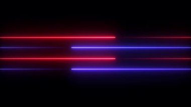 Kırmızı neon çizgiler. Soyut arkaplan. vektör