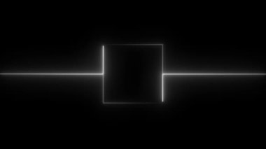 Koyu arkaplanda boş siyah kare çerçeve
