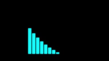 mavi grafik simgesi. vektör illüstrasyonu.