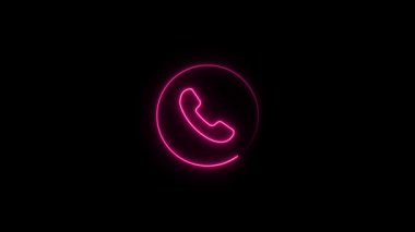 pembe neon telefon görüşmesi