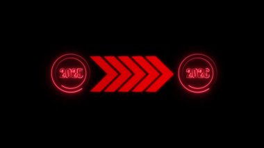 3 boyutlu kırmızı ve siyah neon daire ve 4 g.